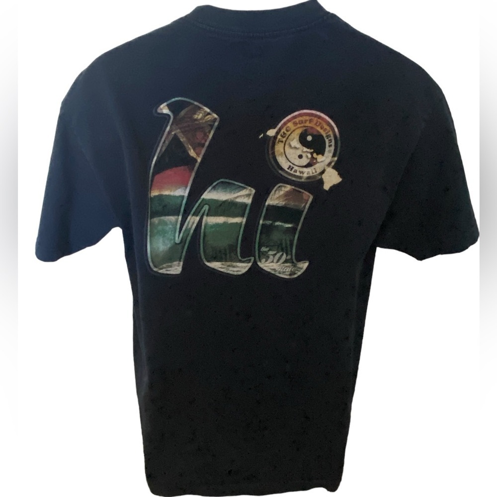 T&C Surf Hawaiian Waves Tee Shirt Men L Large